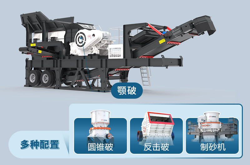 移動(dòng)碎石機械設備配置